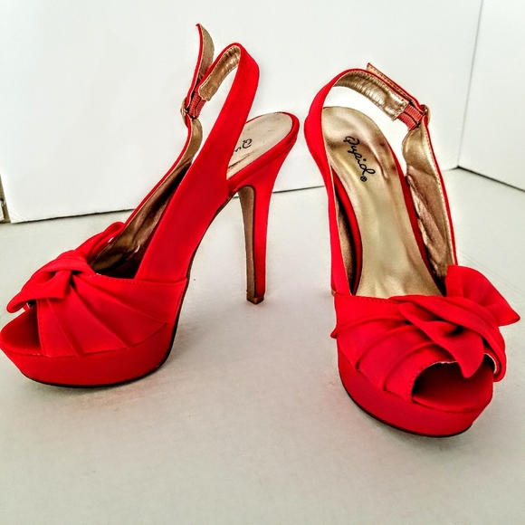qupid red heels
